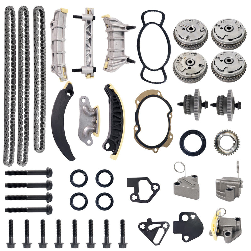DURAFORCE Timing Chain Kit & VVT Gears for 06-17 Buick Enclave Chevy GMC 3.6 3.0