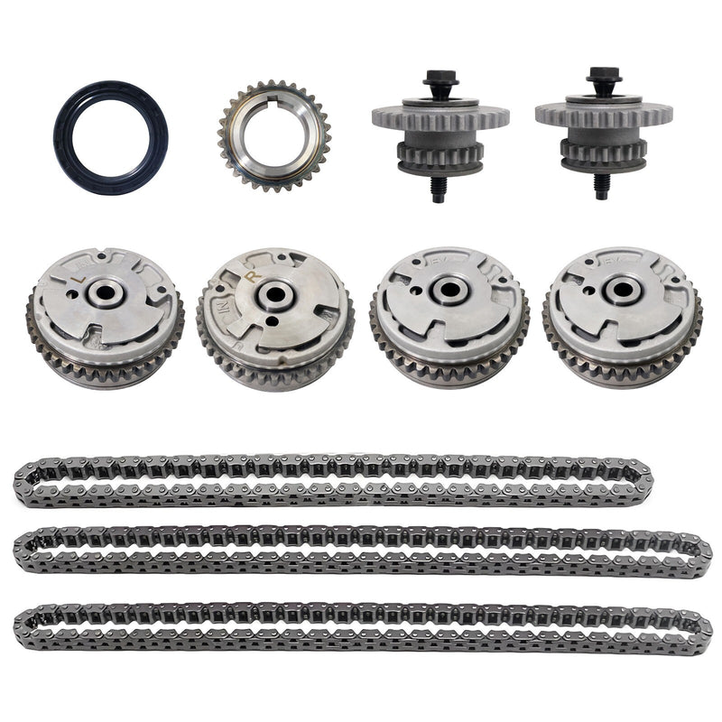 DURAFORCE Timing Chain Kit & VVT Gears for 06-17 Buick Enclave Chevy GMC 3.6 3.0