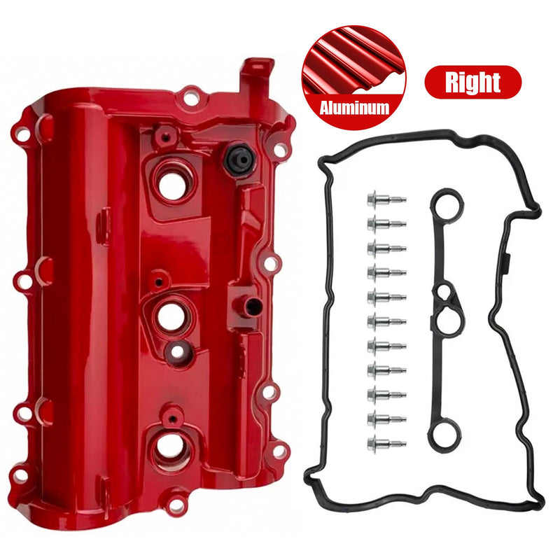 DURAFORCE 09-20 Nissan 370Z Red Aluminum Right Valve Cover 13264EY01C Passenger Side