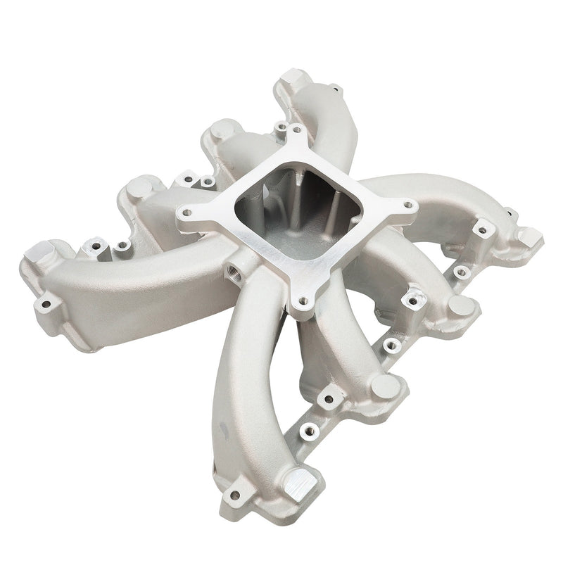 DURAFORCE Silver 300-132 Single Plane Carb Intake Manifold for GM LS Gen III & IV Engines