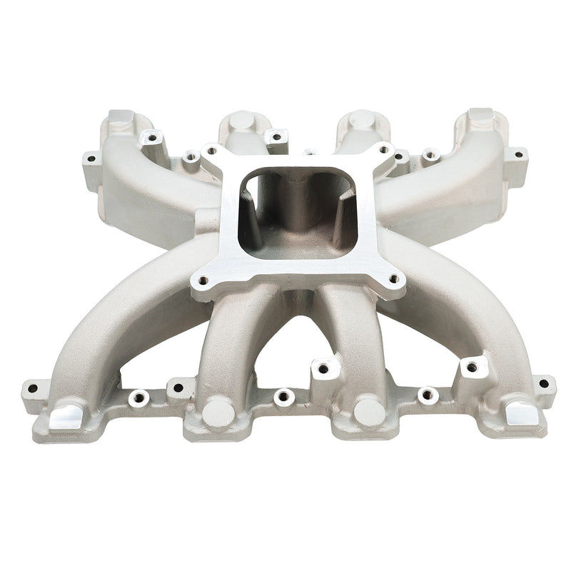 DURAFORCE Silver 300-132 Single Plane Carb Intake Manifold for GM LS Gen III & IV Engines
