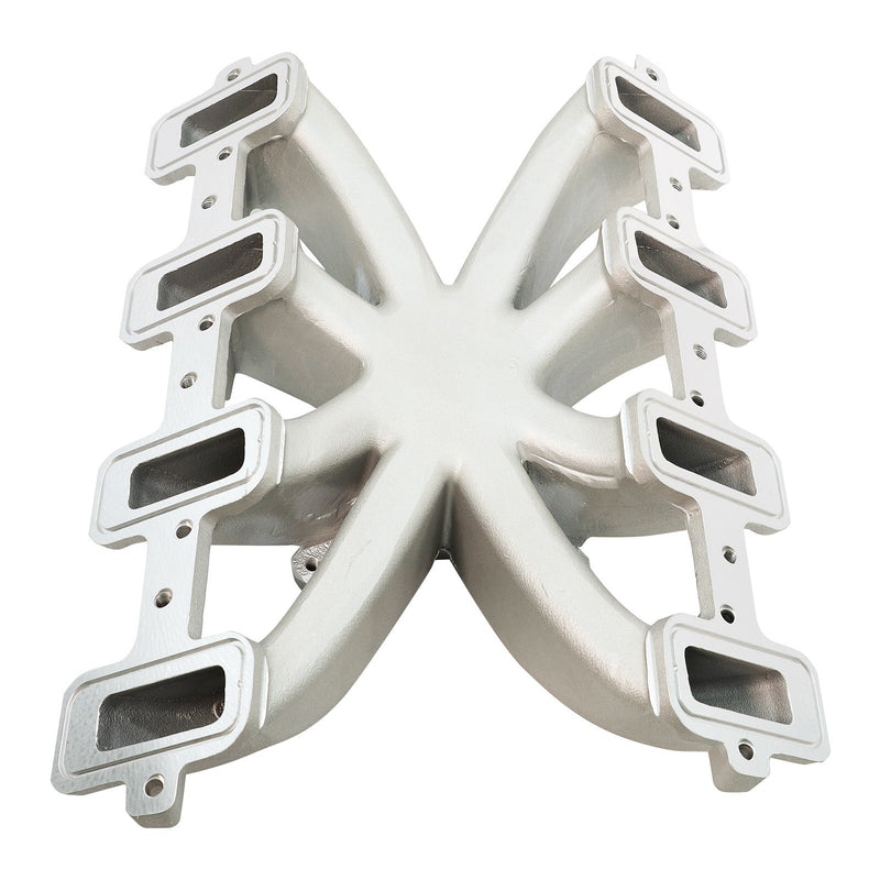 DURAFORCE Silver 300-132 Single Plane Carb Intake Manifold for GM LS Gen III & IV Engines
