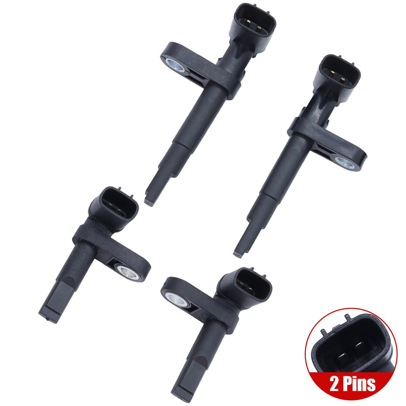 DURAFORCE 4PCS Wheel Speed Sensors Front & Rear for GS350 IS250 IS350 2006-2017