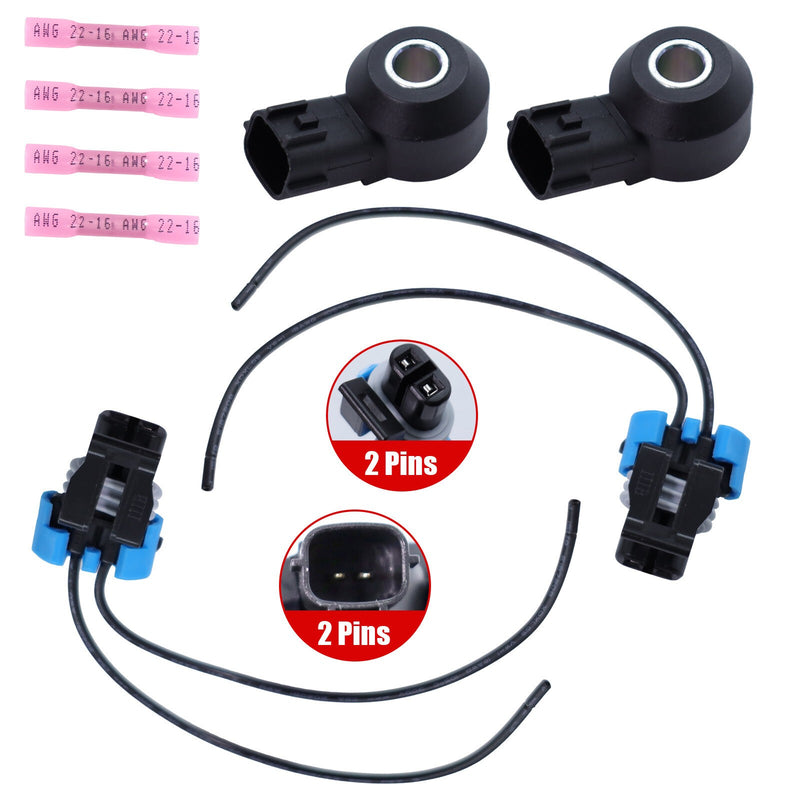 DURAFORCE SET OF 2 Knock Sensor with Electrical Connector FOR Mercury Nissan 22060-7B000