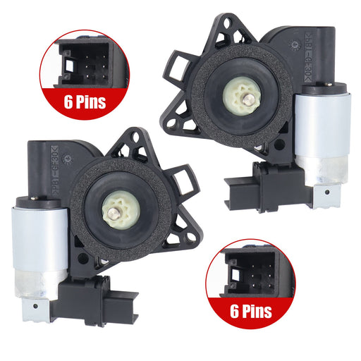 DURAFORCE 2PCS Front Left & Right Window Regulator Motor For Mazda 2003-2015 GJ6A-59-58XF