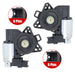 DURAFORCE 2PCS Front Left & Right Window Regulator Motor For Mazda 2003-2015 GJ6A-59-58XF