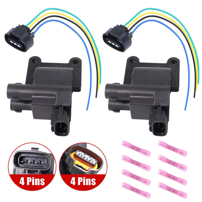 DURAFORCE 2Pcs Ignition Coil & Connector Pigtail Plug For Toyota 4Runner Tacoma 9008019007