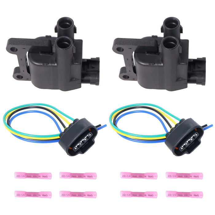 DURAFORCE 2Pcs Ignition Coil & Connector Pigtail Plug For Toyota 4Runner Tacoma 9008019007
