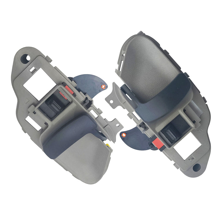 DURAFORCE 2Pcs Interior Door Handle For 95-00 Chevr GMC Front LH & RH Gray Inside 15742230