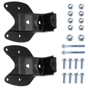 DURAFORCE Pair For 1997-2004 Ford F150 F250 Rear Leaf Spring Shackle Bracket Kit 722-016