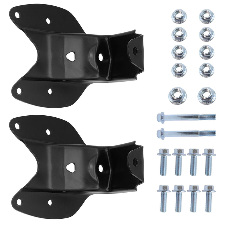 DURAFORCE Pair For 1997-2004 Ford F150 F250 Rear Leaf Spring Shackle Bracket Kit 722-016