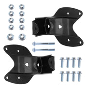 DURAFORCE Pair For 1997-2004 Ford F150 F250 Rear Leaf Spring Shackle Bracket Kit 722-016