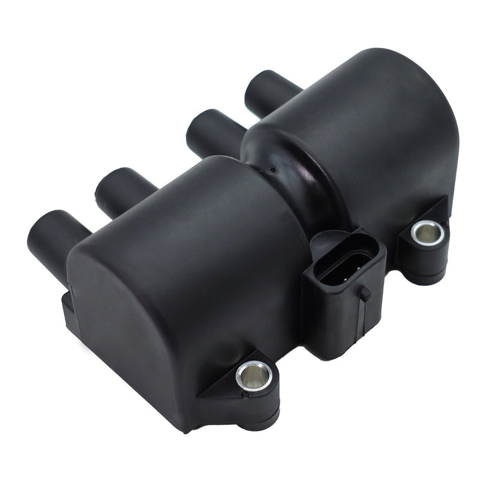 DURAFORCE 1Pcs Ignition Coil & 4Pcs Spark Plug For Chevrolet Pontiac Suzuki Reno