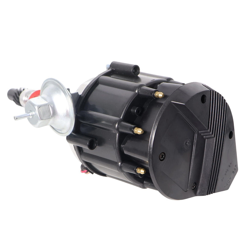 DURAFORCE HEI Distributor w/ Black Cap 65K Volt Coil For Chevy Small/Big Block SBC BBC V8