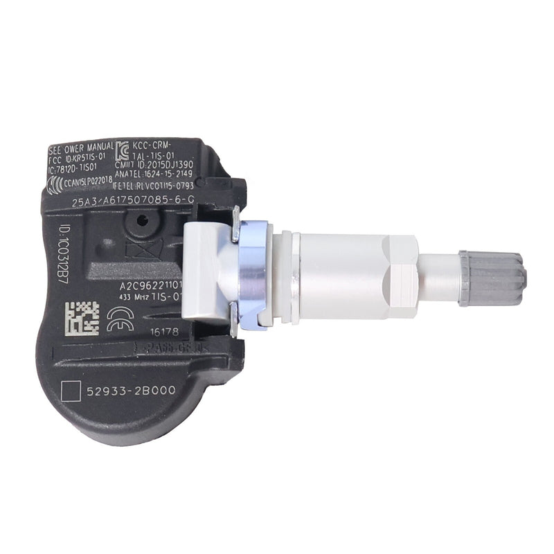 DURAFORCE 52933-2B000 1x TPMS Tire Pressure Sensor For 2012 Hyundai Santa 2.4L 3.5L 433MHZ