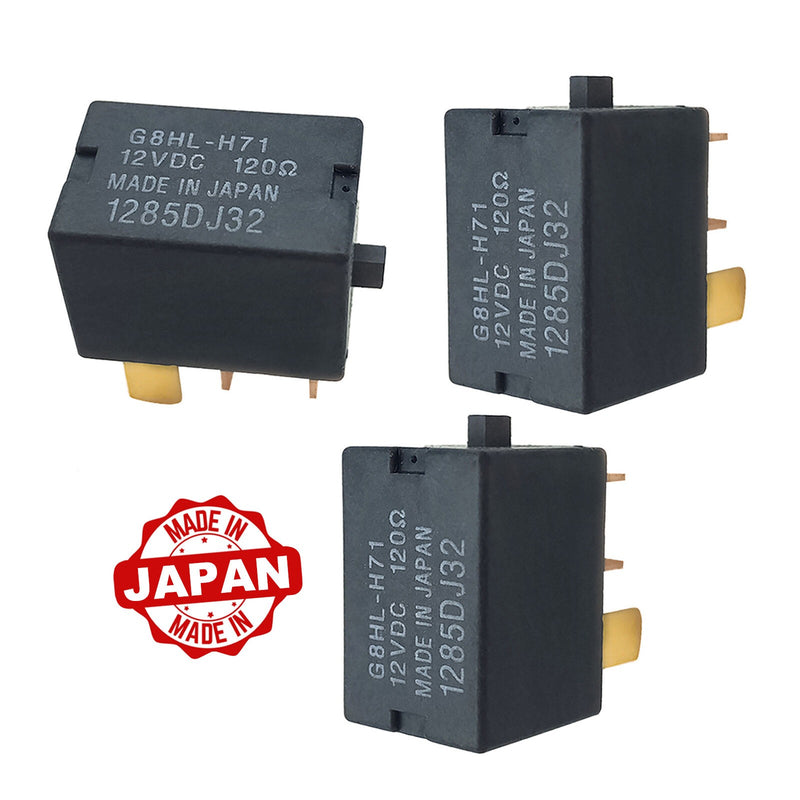 DURAFORCE 3Pcs A/C Compressor Fuse Relays G8HL-H71 For 2003-15 Honda Accord Civic