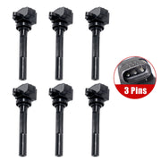 DURAFORCE Set of 6 Ignition Coils UF245 for Acura Honda Isuzu Rodeo 3.2L-3.5L V6 1998-2001