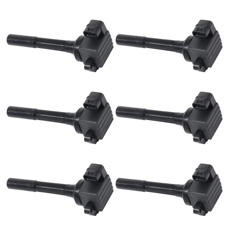 DURAFORCE Set of 6 Ignition Coils UF245 for Acura Honda Isuzu Rodeo 3.2L-3.5L V6 1998-2001