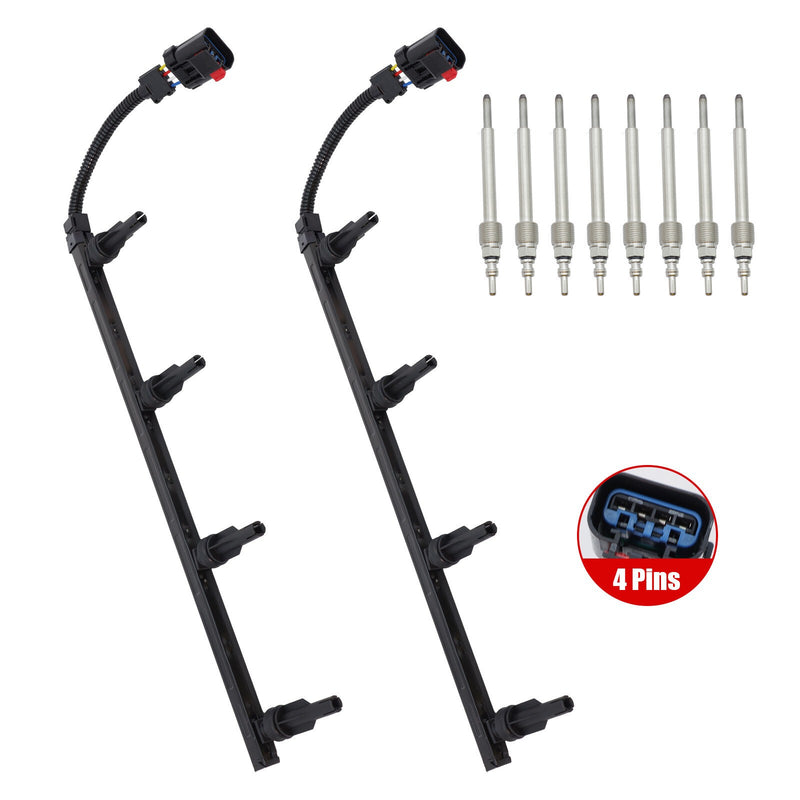 DURAFORCE NEW Glow Plug Harness Set For 2003 6.0L Powerstroke Diesel 3C3Z-12A690-AA