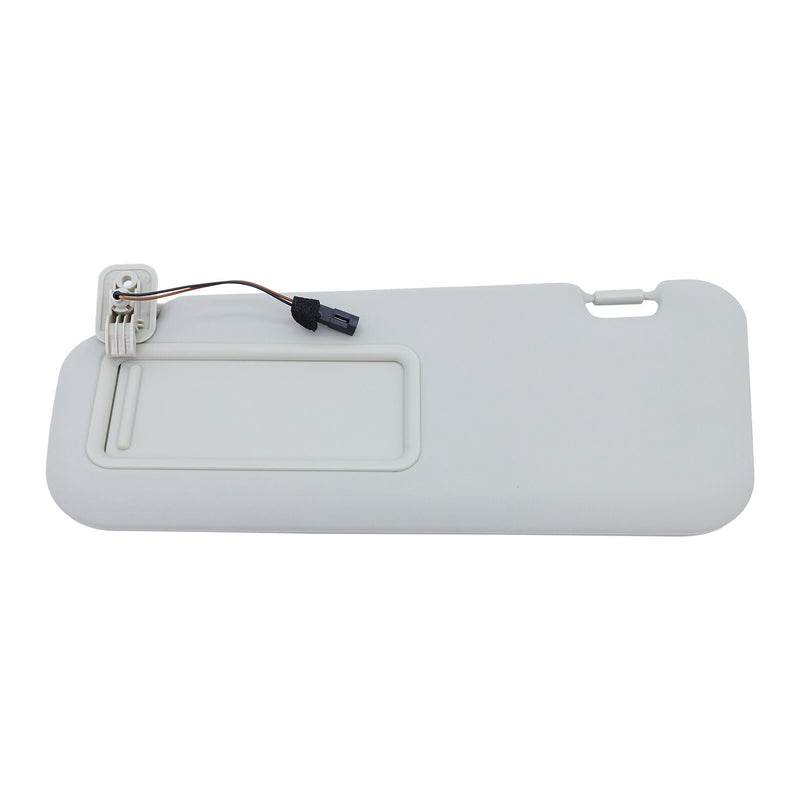 DURAFORCE Gray Left Driver Side Sun Visor W/ Light For 2010 2011 - 2013 Mazda 3 Hatchback