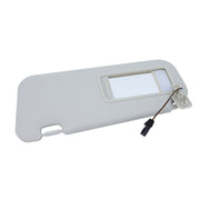 DURAFORCE Gray Left Driver Side Sun Visor W/ Light For 2010 2011 - 2013 Mazda 3 Hatchback