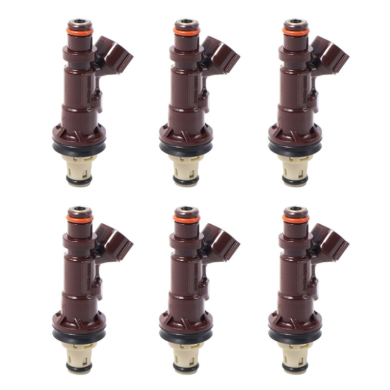 DURAFORCE 6x Fuel Injectors 23250-62040 For 99-04 Toyota Tacoma Tundra 4Runner V6 3.4L