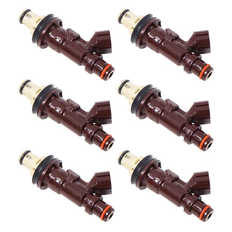 DURAFORCE 6x Fuel Injectors 23250-62040 For 99-04 Toyota Tacoma Tundra 4Runner V6 3.4L