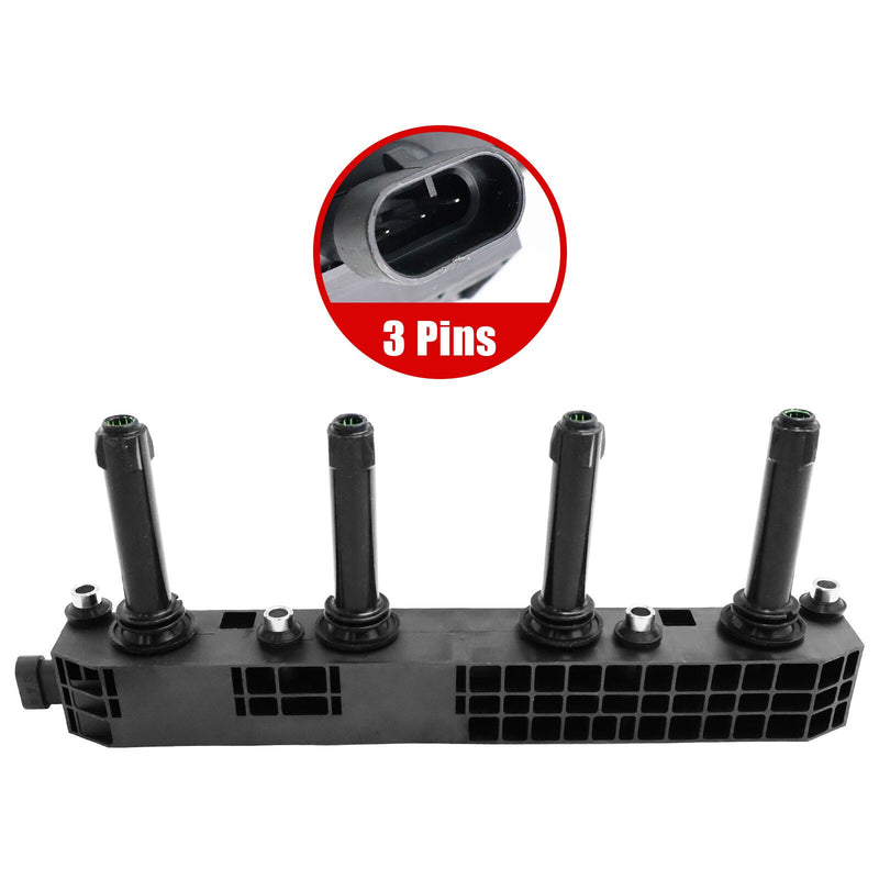 DURAFORCE Ignition Coil 96415010 for Chevy Optra Daewoo Nubira Lacetti L4 2002-2008