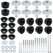 DURAFORCE KF04060BK Body Cab Mount Bushing Kit For Ford F250 F350 Super Duty 2/4WD 08-16