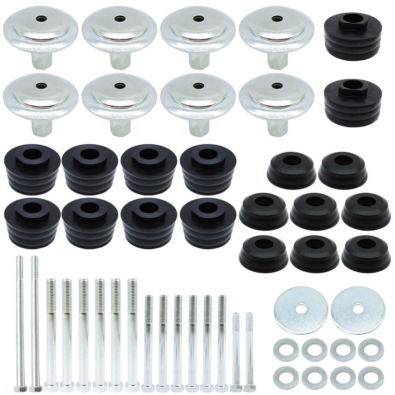 DURAFORCE KF04060BK Body Cab Mount Bushing Kit For Ford F250 F350 Super Duty 2/4WD 08-16