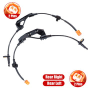 DURAFORCE For 2002-2006 Honda CR-V CRV 2.4L 2Pcs Rear Left & Right ABS Wheel Speed Sensor