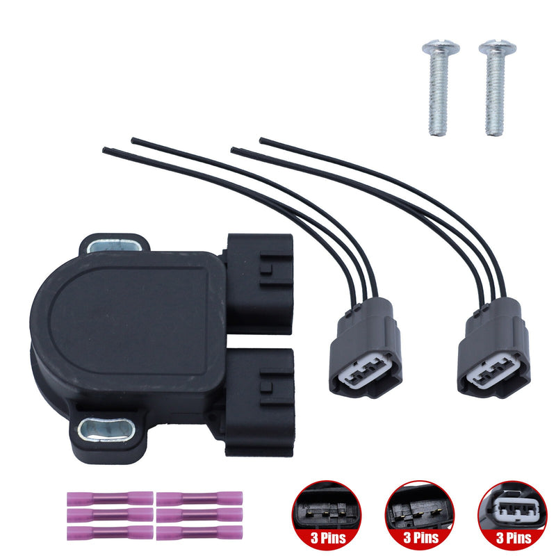 DURAFORCE Throttle Position Sensor W/2 Connectors 22620-4M501 For INFINITI G20 I30 NISSAN