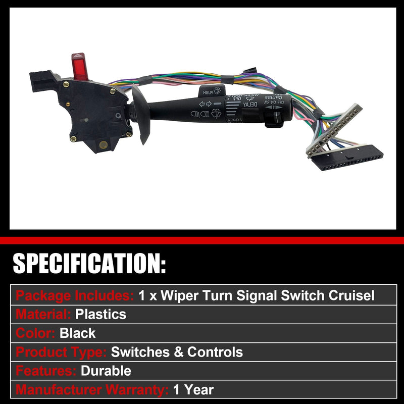 DURAFORCE Wiper Turn Signal Lever Switch Cruise Control For Chevy GMC Tahoe Suburban C1500