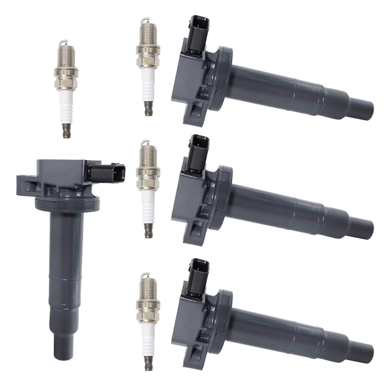 DURAFORCE Set of 4 Ignition Coil & Spark Plug Kits For Toyota Scion xB L4 1.5L 9091902265