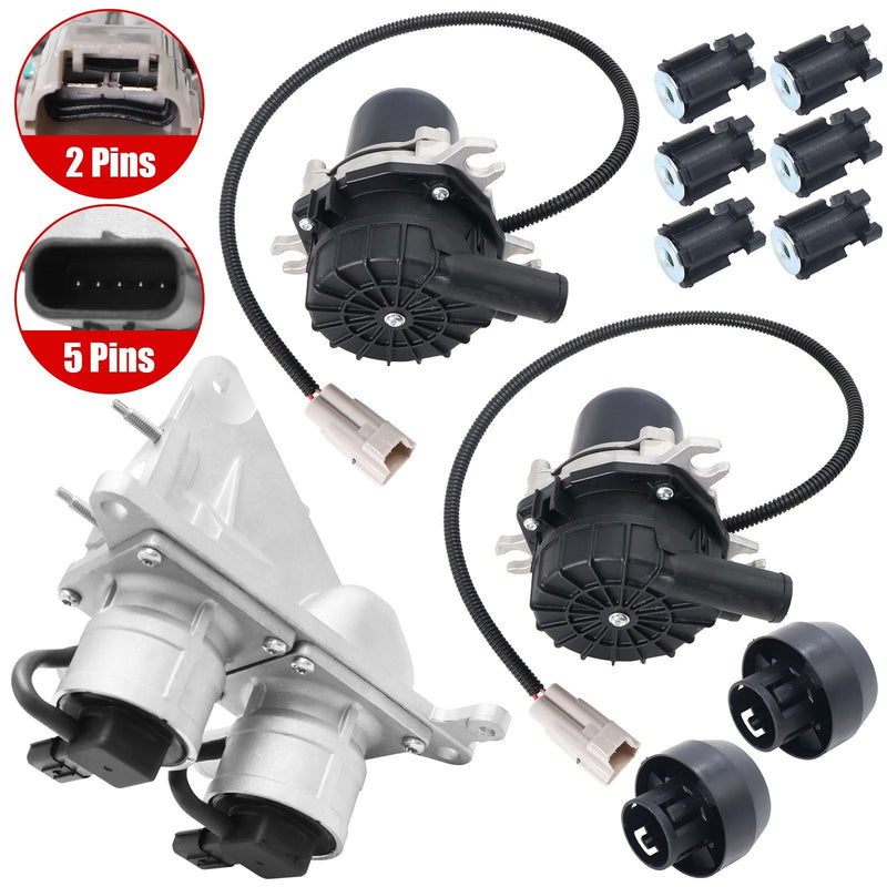 DURAFORCE New 2Pcs Secondary Injection Air Pump & 1X Air Injection Valve For Toyota Tundra