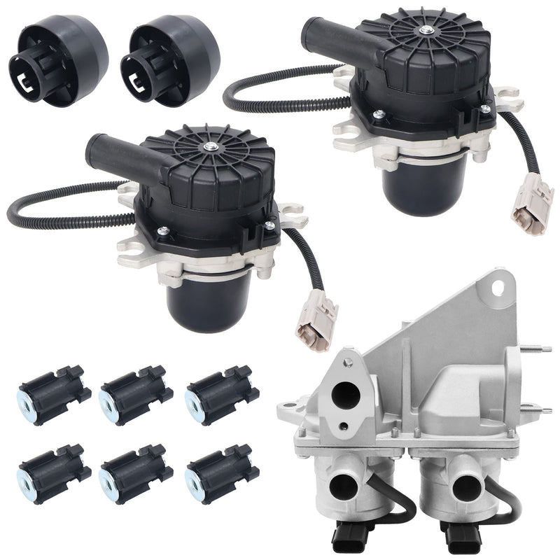 DURAFORCE New 2Pcs Secondary Injection Air Pump & 1X Air Injection Valve For Toyota Tundra