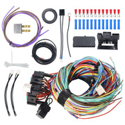 DURAFORCE Universal 21 Circuit Wiring Harness kit For Ford Hotrods Long Wires Chevy Mopar