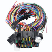 DURAFORCE Universal 21 Circuit Wiring Harness kit For Ford Hotrods Long Wires Chevy Mopar