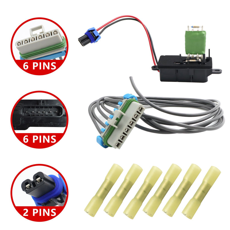 DURAFORCE New Replacement HVAC Blower Motor Resistor 158617 For GMC C4500 Chevrolet 4.8L