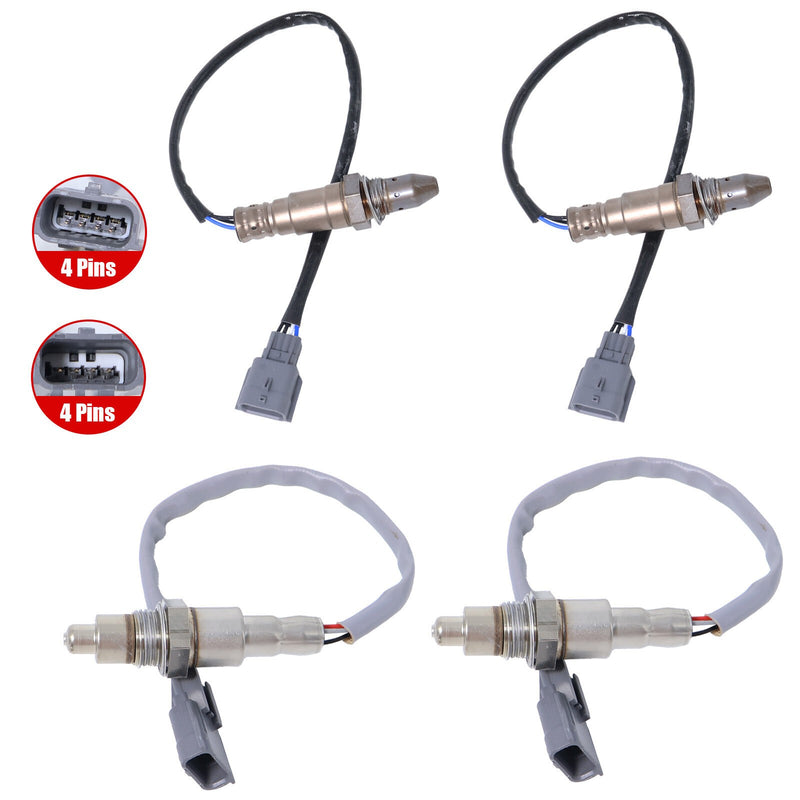 DURAFORCE 4Pcs Up & Downstream Oxygen O2 Sensor For 3.5L 15-19 Nissan Murano Pathfinder