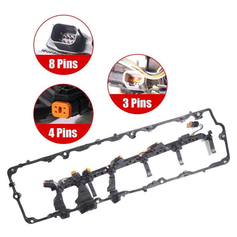 DURAFORCE Valve Cover Gasket Harness 1842380C95 For International Truck 04-07 DT466E / 530