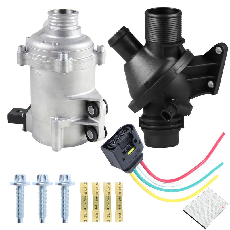 DURAFORCE New Water Pump W/Thermostat & Bolt For BMW F20 F21 F30 LCI X1 Z4 11517597715