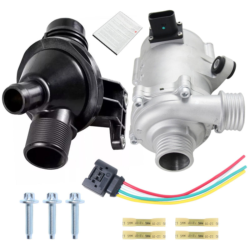 DURAFORCE New Water Pump W/Thermostat & Bolt For BMW F20 F21 F30 LCI X1 Z4 11517597715