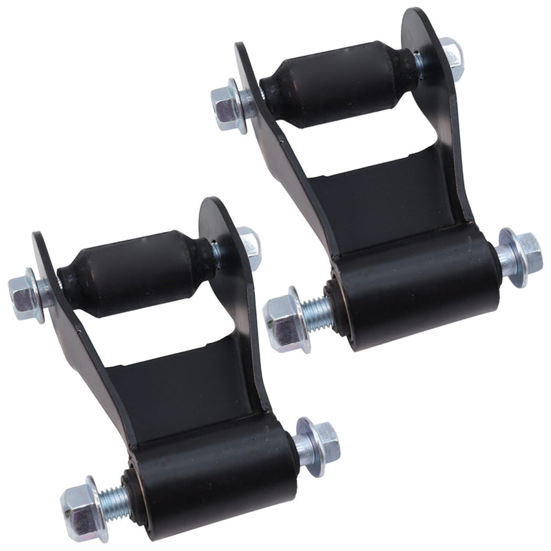 DURAFORCE Pair Of 2 Rear Leaf Spring Shackle Kit Left & Right For 97-11 Ford F150 F250