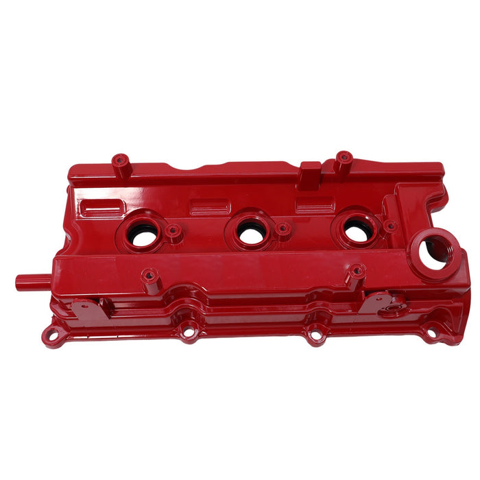 DURAFORCE 2 Red ALUMINUM Valve Cover Kit for 02-09 NISSAN Altima Maxima Murano Quest 3.5L