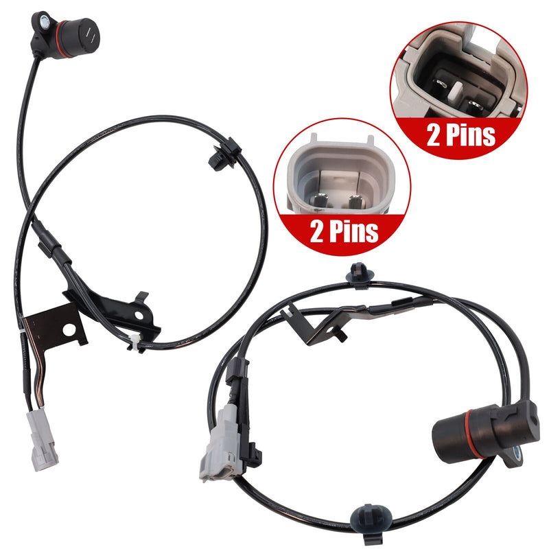 DURAFORCE For Toyota Hilux Vigo 2004-2012 2 Pcs ABS Wheel Speed Sensor Rear Left & Right