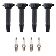 DURAFORCE 4Pcs for 07-20 Dodge Chrysler Jeep GN10346 Ignition Coil & 4 Iridium Spark Plug