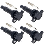 DURAFORCE 4pcs Ignition Coils For Hyundai Accent Kia Soul Rio1.6L 04-19 4pcs Spark Plug