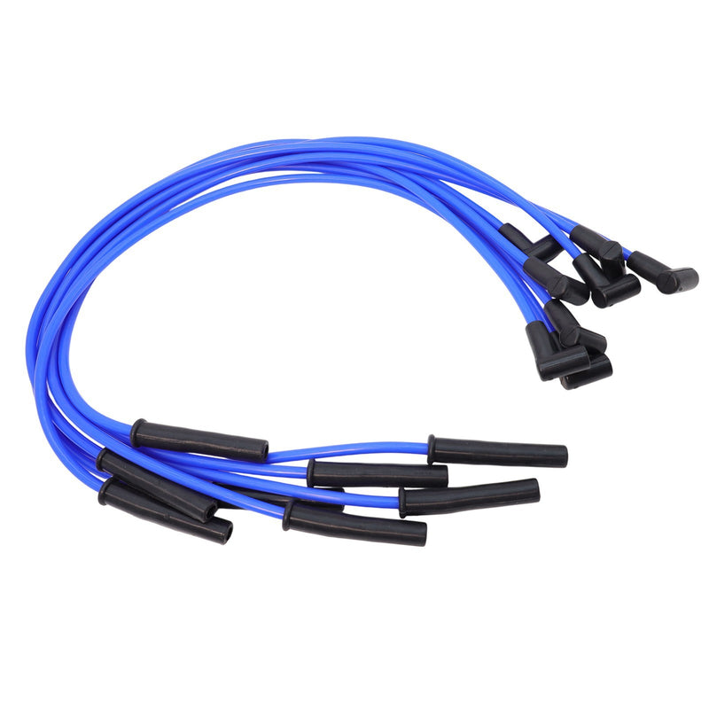 DURAFORCE For Ford Big Block FE 351C 8.5 mm 8x Blue HEI Distributors Spark Plug Wire Set