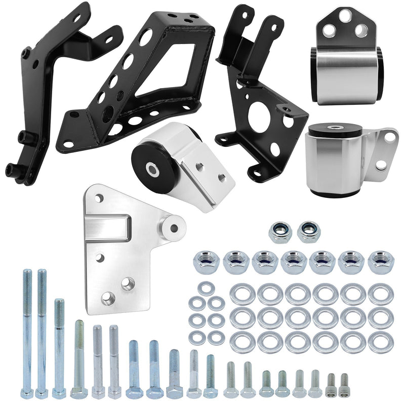 DURAFORCE Engine Mount Bracket K20 K24 K-Series for Honda Civic 92-95 EG K-Swap DC DC2 EG6